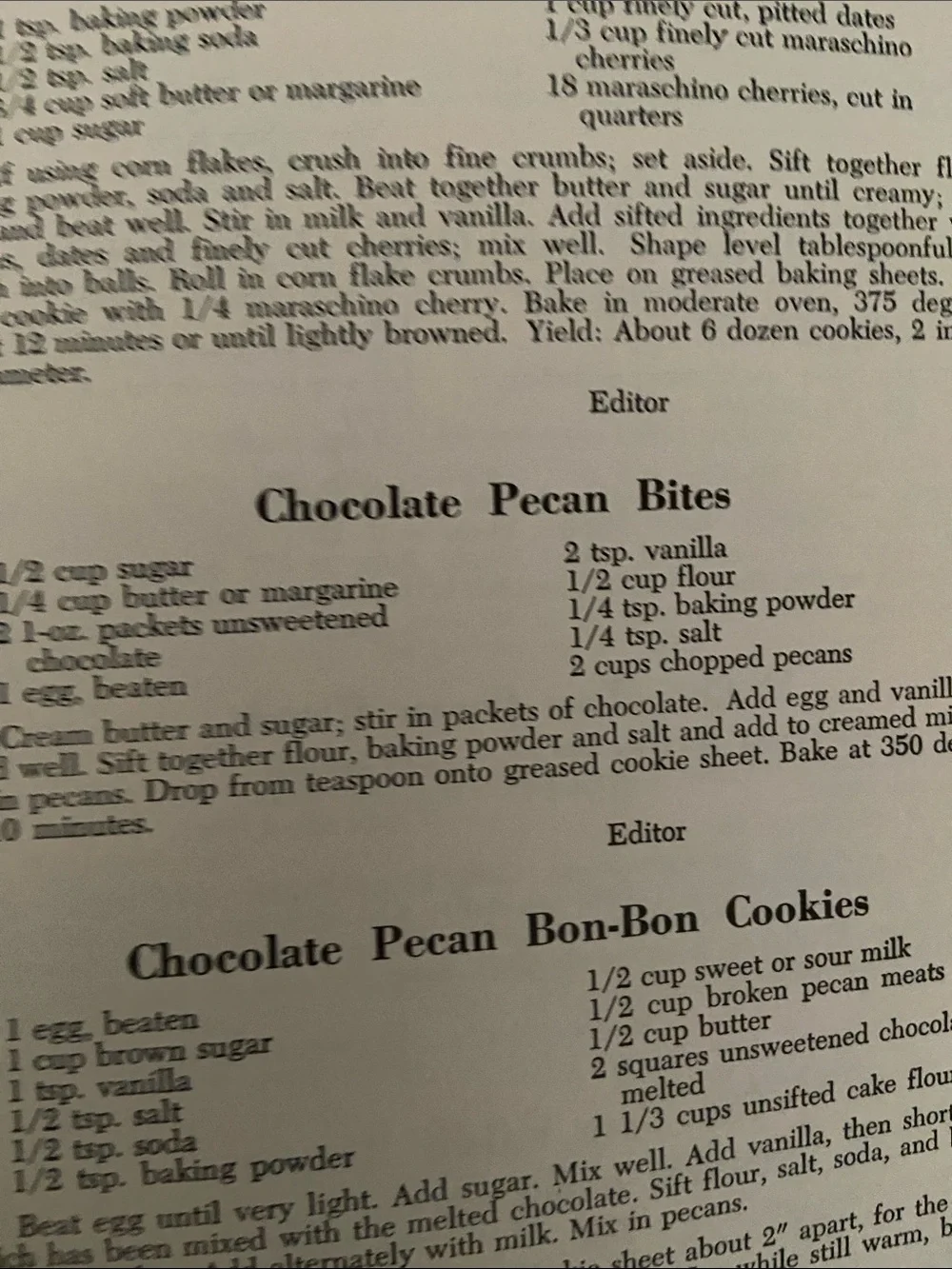 Vintage 70s 1970s Pecan Cookery spiral Cookbook pie cookies candy cake main meal